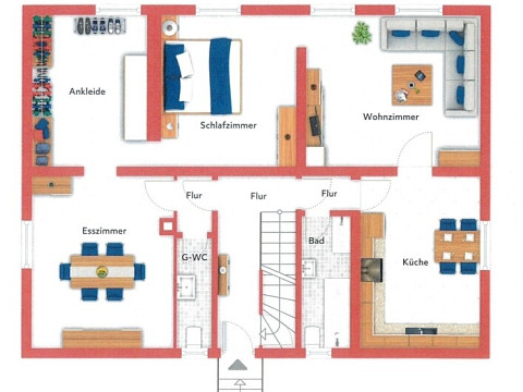 Eigentumswohnung 82m² im EG eines Zweifamilienhaus in Bildstock zu verkaufen -Anliegerstraße-